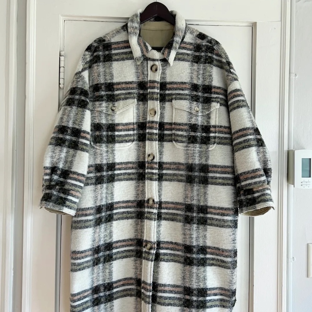 Pipe + Row 'Blake Plaid Coat'